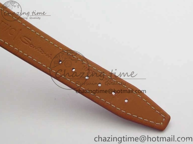 MIROTIME 0215 Portofino Automatic 37 SS M+F 1:1 Best Edition Silver Dial RG Markers on Red Crocodile Strap A Reliable 7154